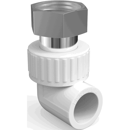 Mexen PPR coude avec demi-raccord fileté soudé pour tuyaux PPR 25 x 1/2 GW - W97353-2512F-00