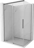 Mexen Rox cabine de douche coulissante 130 x 80 cm, transparent, gris canon brossé - 8C2-130-080-66-00