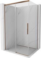 Mexen Rox cabine de douche coulissante 130 x 80 cm, transparent, or rose - 8C2-130-080-60-00