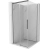 Mexen Rox cabine de douche coulissante 90 x 90 cm, transparent, gris canon brossé - 8C2-090-090-66-00