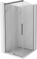 Mexen Rox cabine de douche coulissante 90 x 90 cm, transparent, gris canon brossé - 8C2-090-090-66-00