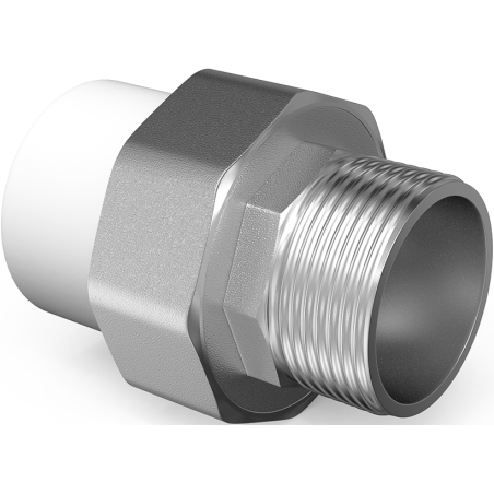Mexen PPR Raccord à visser en polyfusion pour tuyaux PPR 20 x 3/4 M - W97356-2034M-00