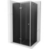 Mexen Lima cabine de douche pliante 70 x 120 cm, graphite, chrome - 856-070-120-01-40