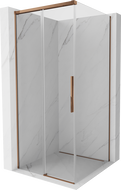 Mexen Rox cabine de douche coulissante 90 x 90 cm, transparent, or rose - 8C2-090-090-60-00