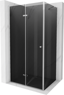 Mexen Lima cabine de douche pliable 80 x 120 cm, graphite, chrome - 856-080-120-01-40