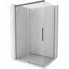 Mexen Rox cabine de douche coulissante 135 x 90 cm, transparente, gris canon brossé - 8C2-135-090-66-00