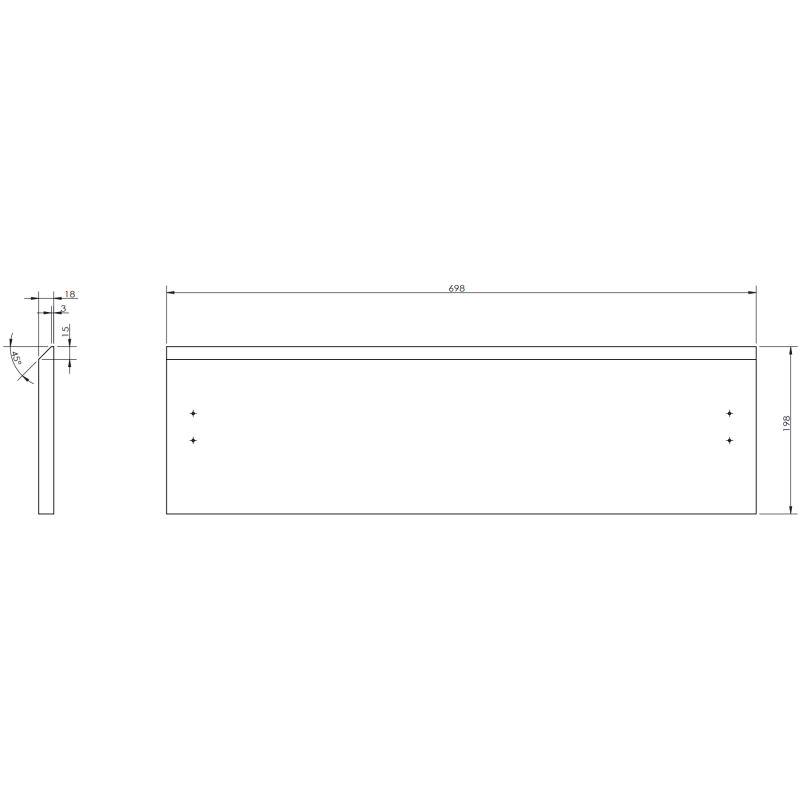 Mexen Orio armoire de salle de bain 70 cm avec lavabo Vela, 1 tiroir, gris mat/blanc mat - 91A10-07023-1-BF62-W23M01