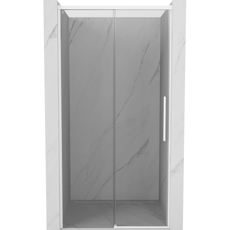 Mexen Rox porte de douche coulissante 125 cm, transparent, blanc - 8C2-125-000-20-00