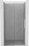 Mexen Rox porte de douche coulissante 125 cm, transparente, blanche - 8C2-125-000-20-00