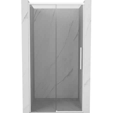 Mexen Rox porte de douche coulissante 130 cm, transparent, blanc - 8C2-130-000-20-00