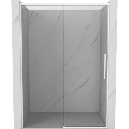 Mexen Rox portes de douche coulissantes 155 cm, transparent, blanc - 8C2-155-000-20-00