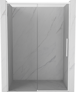 Mexen Rox portes de douche coulissantes 155 cm, transparent, blanc - 8C2-155-000-20-00