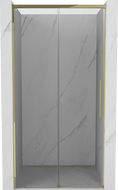 Mexen Rox portes de douche coulissantes 125 cm, transparentes, dorées - 8C2-125-000-50-00