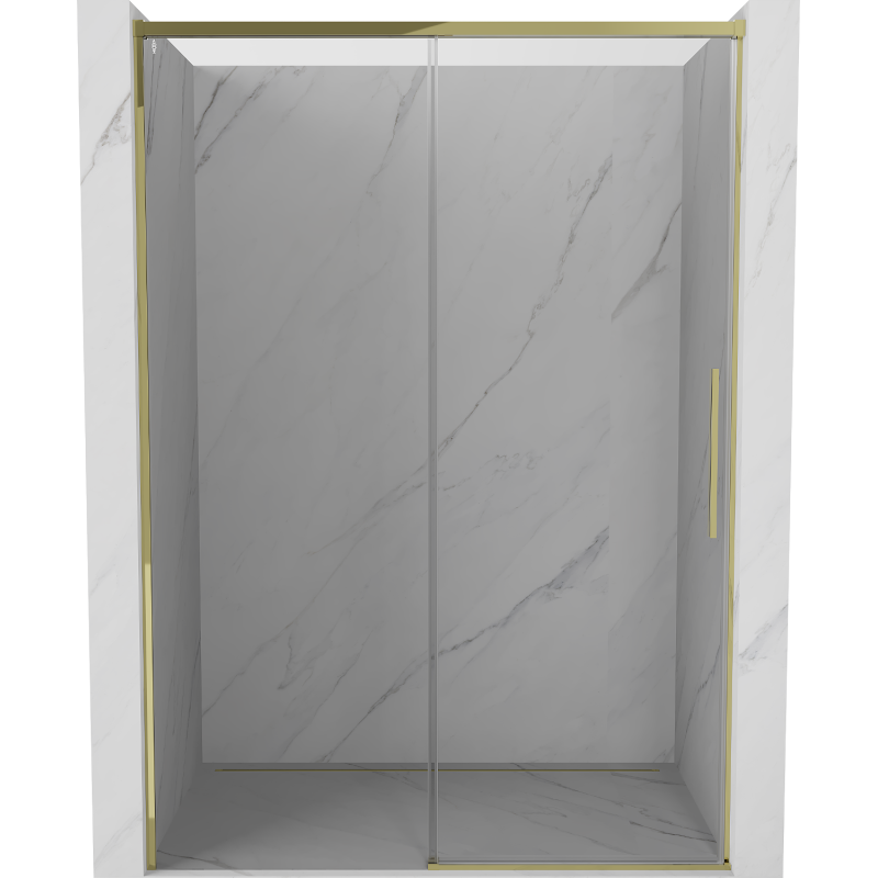 Mexen Rox porte de douche coulissantes 155 cm, transparentes, dorées - 8C2-155-000-50-00