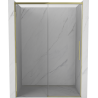 Mexen Rox porte de douche coulissantes 155 cm, transparentes, dorées - 8C2-155-000-50-00
