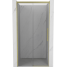Mexen Rox porte de douche coulissante 125 cm, transparente, or brossé - 8C2-125-000-55-00