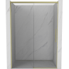 Mexen Rox portes de douche coulissantes 140 cm, transparentes, dorées brossées - 8C2-140-000-55-00