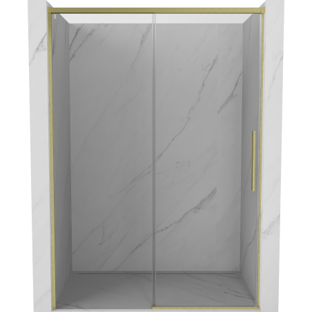 Mexen Rox porte de douche coulissante 155 cm, transparent, or brossé - 8C2-155-000-55-00