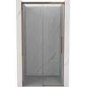 Mexen Rox portes de douche coulissantes 125 cm, transparent, or rose - 8C2-125-000-60-00