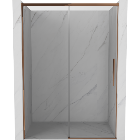 Mexen Rox portes de douche coulissantes 155 cm, transparent, or rose - 8C2-155-000-60-00