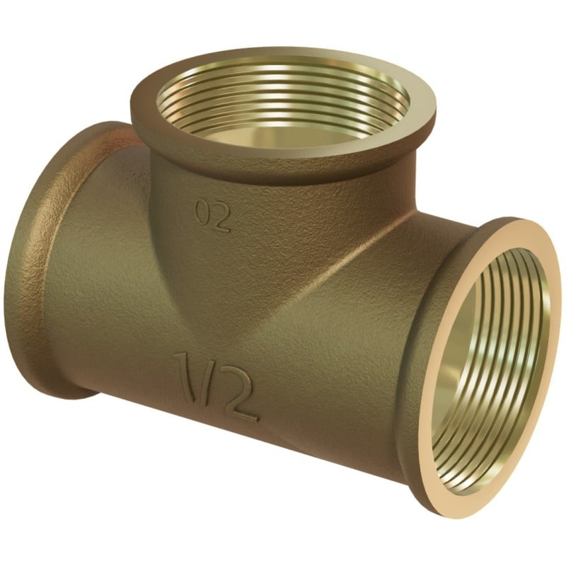Mexen BRASS té en laiton 1/2 GW x 1/2 GW x 1/2 GW - W97403-121212