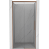 Mexen Rox porte de douche coulissante 100 cm, transparent, cuivre brossé - 8C2-100-000-65-00