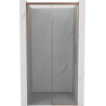 Mexen Rox porte de douche coulissante 125 cm, transparent, cuivre brossé - 8C2-125-000-65-00