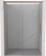 Mexen Rox porte de douche coulissante 140 cm, transparent, cuivre brossé - 8C2-140-000-65-00