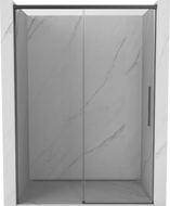 Mexen Rox porte de douche coulissante 140 cm, transparent, gris canon brossé - 8C2-140-000-66-00