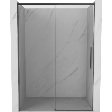 Mexen Rox porte de douche coulissante 155 cm, transparent, gris métallisé brossé - 8C2-155-000-66-00