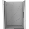 Mexen Rox porte de douche coulissante 155 cm, transparent, gris métallisé brossé - 8C2-155-000-66-00