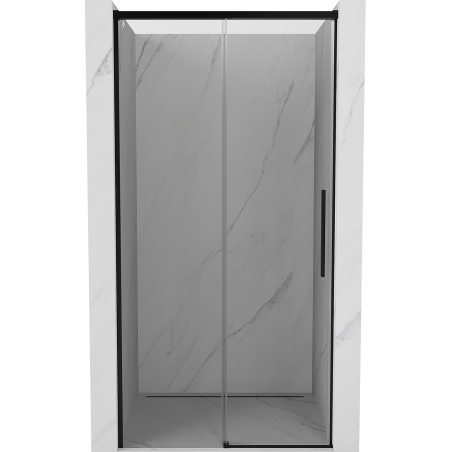 Mexen Rox porte de douche coulissante 130 cm, transparent, noir - 8C2-130-000-70-00