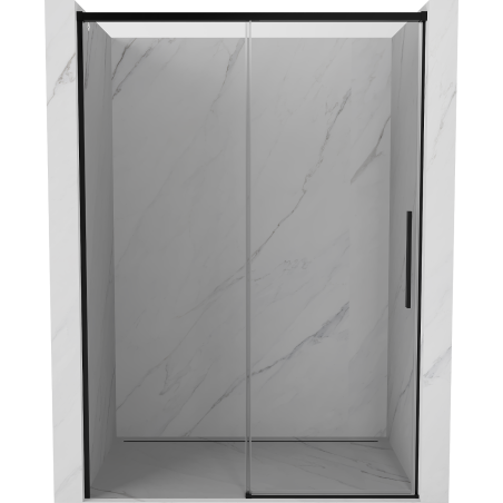 Mexen Rox porte de douche coulissante 140 cm, transparent, noir - 8C2-140-000-70-00