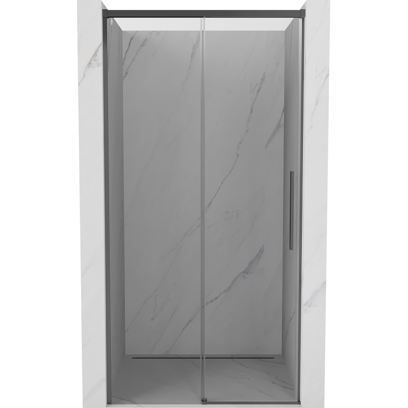 Mexen Rox porte de douche coulissante 130 cm, transparent, gun metal - 8C2-130-000-95-00