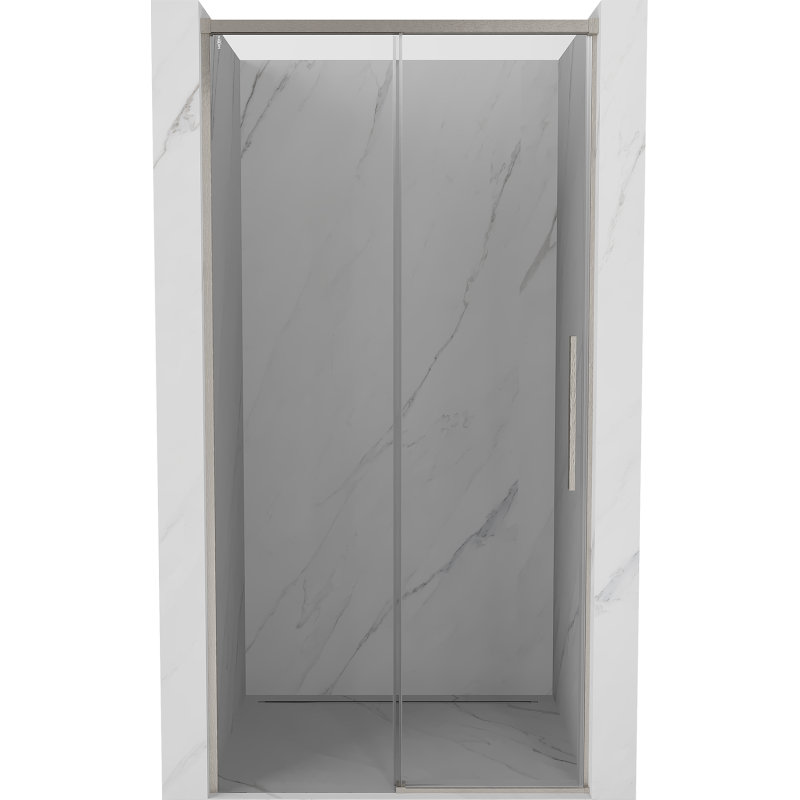 Mexen Rox porte de douche coulissante 130 cm, transparent, nickel brossé - 8C2-130-000-97-00