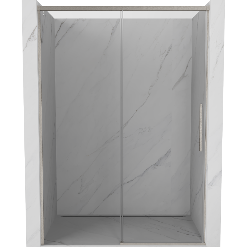 Mexen Rox porte de douche coulissante 140 cm, transparent, nickel brossé - 8C2-140-000-97-00