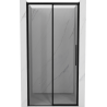 Mexen Rox portes de douche coulissantes gauche 125 cm, cadre noir, noir - 8C2-125-000-70-70-L