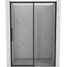 Mexen Rox porte de douche coulissante droite 140 cm, cadre noir, noir - 8C2-140-000-70-70-P