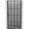 Mexen Rox porte de douche coulissante droite 120 cm, grille noire, noir - 8C2-120-000-70-77-P