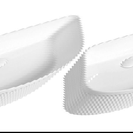 Mexen Grovo lavabo à poser rainuré 41 x 36 cm, blanc - 22304200