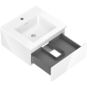 Mexen Orio meuble 50 cm avec lavabo Otis, 1 tiroir, blanc brillant - 91A10-05023-1-BF00-W18M00