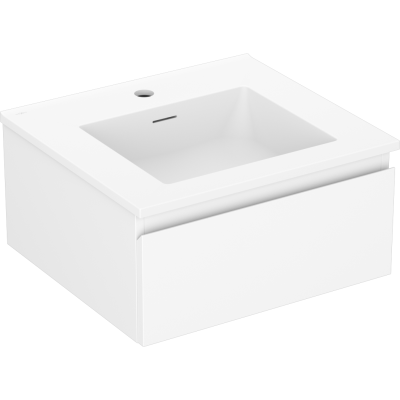 Mexen Orio meuble de salle de bain 50 cm avec lavabo Otis, 1 tiroir, blanc mat - 91A10-05023-1-BF01-W18M01