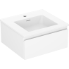 Mexen Orio meuble de salle de bain 50 cm avec lavabo Otis, 1 tiroir, blanc mat - 91A10-05023-1-BF01-W18M01