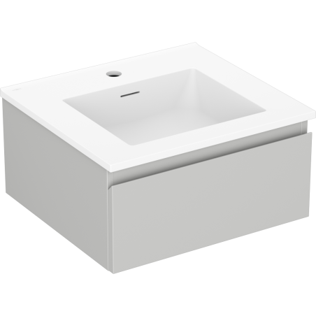 Mexen Orio meuble de salle de bains 50 cm avec lavabo Otis, 1 tiroir, gris mat/blanc mat - 91A10-05023-1-BF62-W18M01