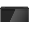 Mexen Orio meuble de salle de bains 50 cm avec lavabo Otis, 1 tiroir, noir brillant/noir mat - 91A10-05023-1-BF70-W18M71