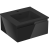 Mexen Orio meuble de salle de bains 50 cm avec lavabo Otis, 1 tiroir, noir brillant/noir mat - 91A10-05023-1-BF70-W18M71