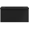 Mexen Orio meuble de salle de bain 50 cm avec lavabo Otis, 1 tiroir, noir mat - 91A10-05023-1-BF71-W18M71
