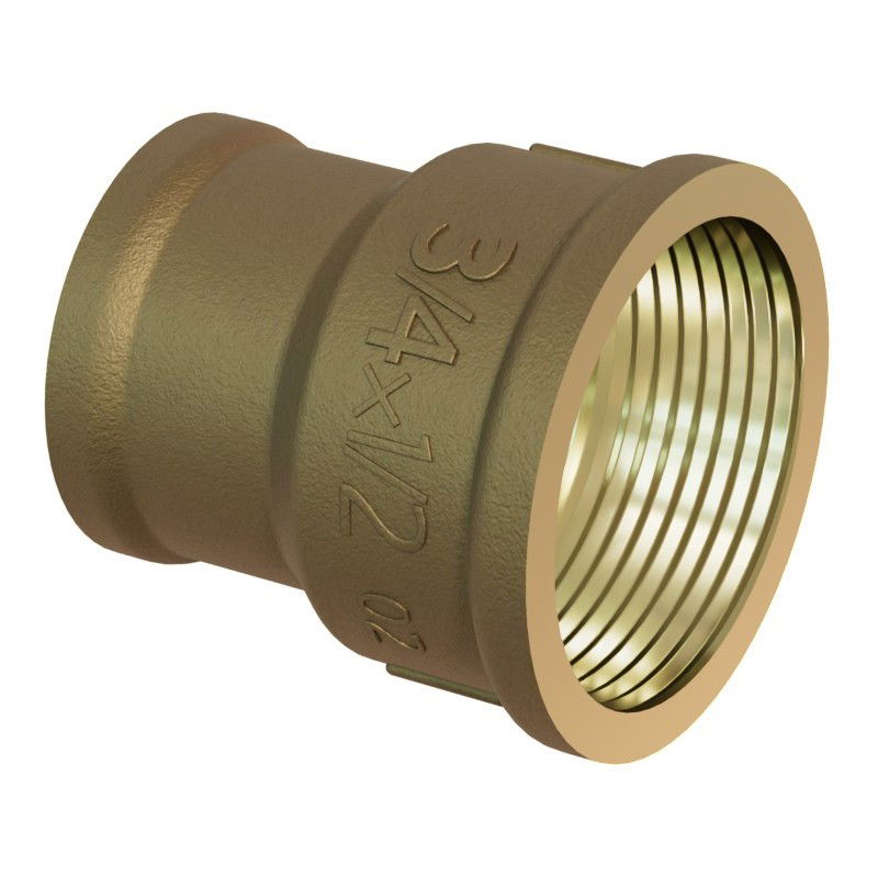 Mexen BRASS douille de réduction en laiton 1/2 GW x 3/8 GW - W97406-1238