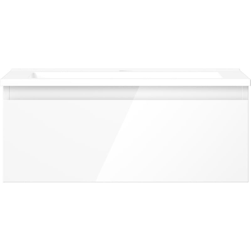 Mexen Orio meuble de salle de bain 60 cm avec lavabo Otis, 1 tiroir, blanc brillant - 91A10-06023-1-BF00-W18M00