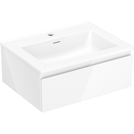 Mexen Orio armoire de salle de bain 60 cm avec lavabo Otis, 1 tiroir, blanc brillant - 91A10-06023-1-BF00-W18M00